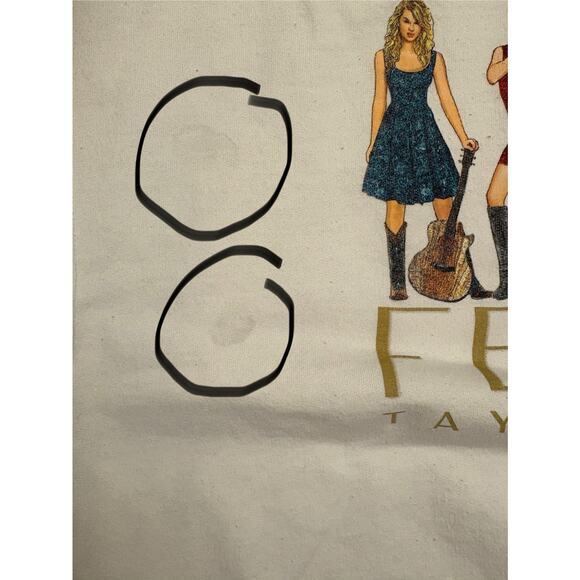 Taylor Swift Fearless Taylor’s Version Crewneck Sweatshirt Size 3XL White - Picture 7 of 11